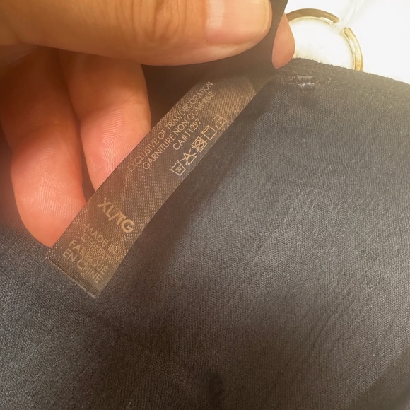 Turquoise Couture Wrap Dress Womens Size XL Black Crepe Goth Knee Length - Picture 3 of 9